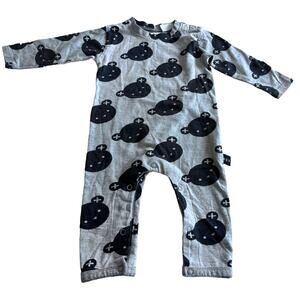 Huxbaby boys bear print romper one piece 6/12 months